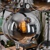 Gastor Hängeleuchte Glas 20 cm, 25 cm, 30 cm Rauchfarben, 8-flammig