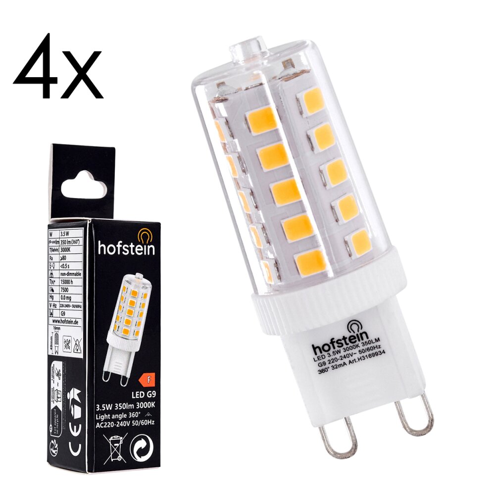 LED G9 4er Set 3,5 Watt 3000 Kelvin 350 Lumen main product photo