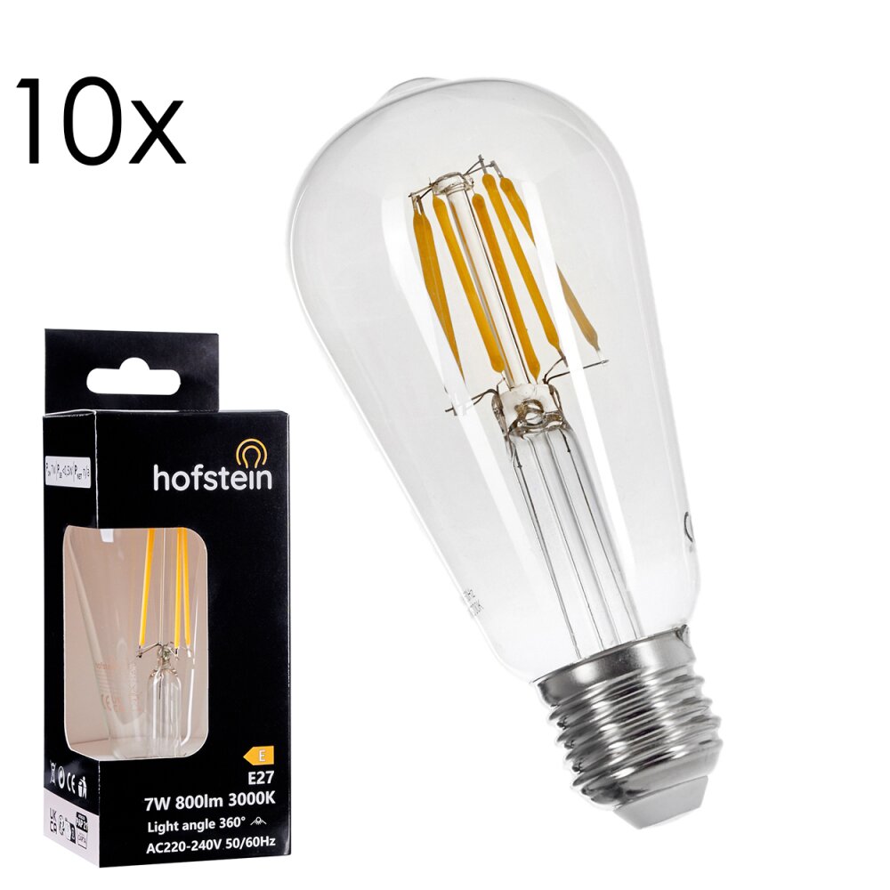 LED E27 10er Set 6 Watt 3000 Kelvin 800 Lumen main product photo