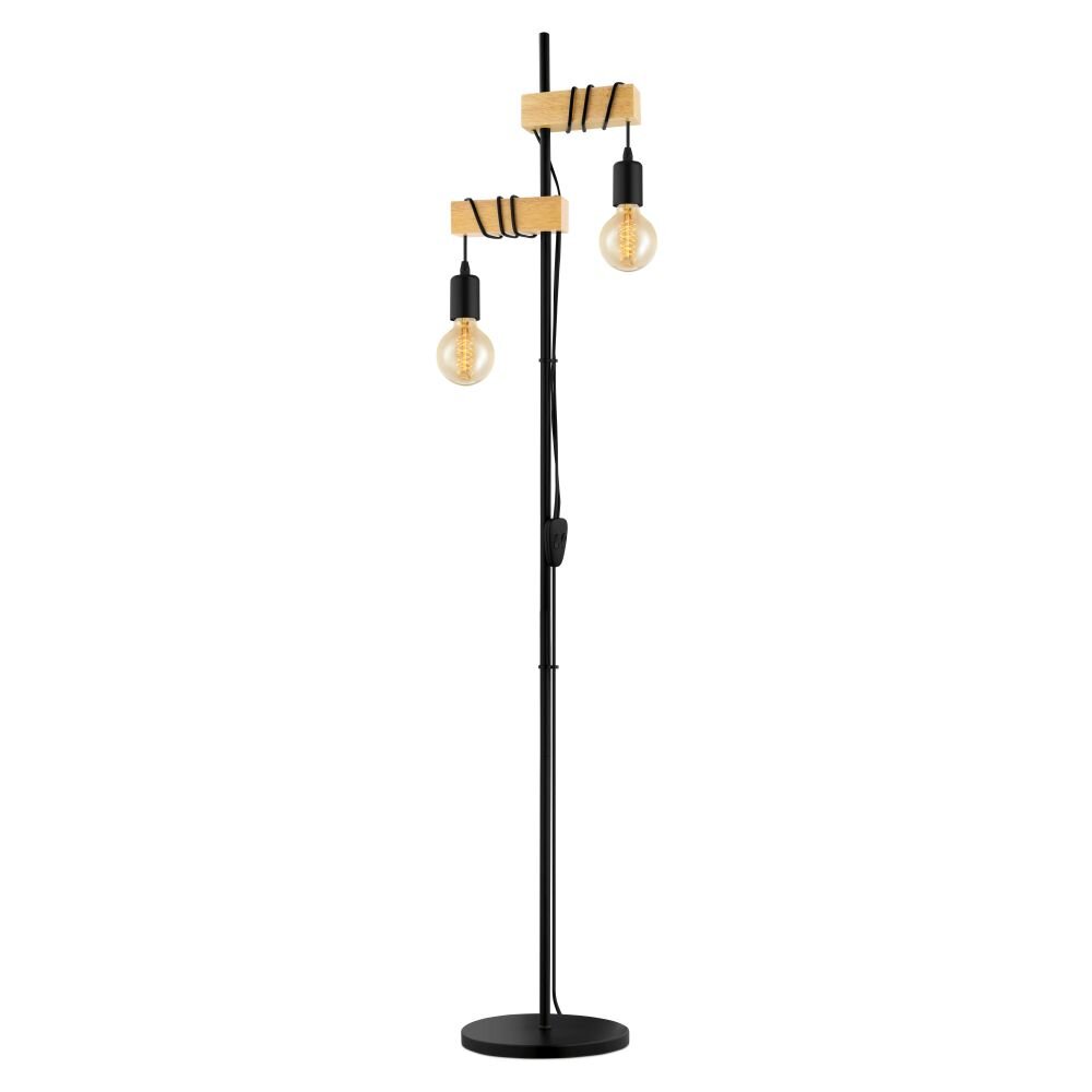 Eglo TOWNSHEND Stehleuchte Braun, Schwarz, 2-flammig main product photo