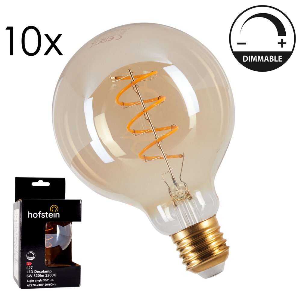 LED E27 10er Set 6 Watt 2200 Kelvin 320 Lumen main product photo