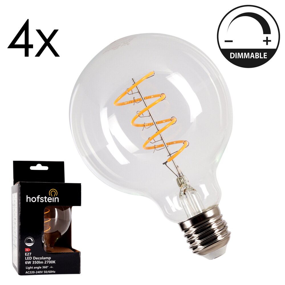 LED E27 4er Set 6 Watt 2700 Kelvin 350 Lumen main product photo