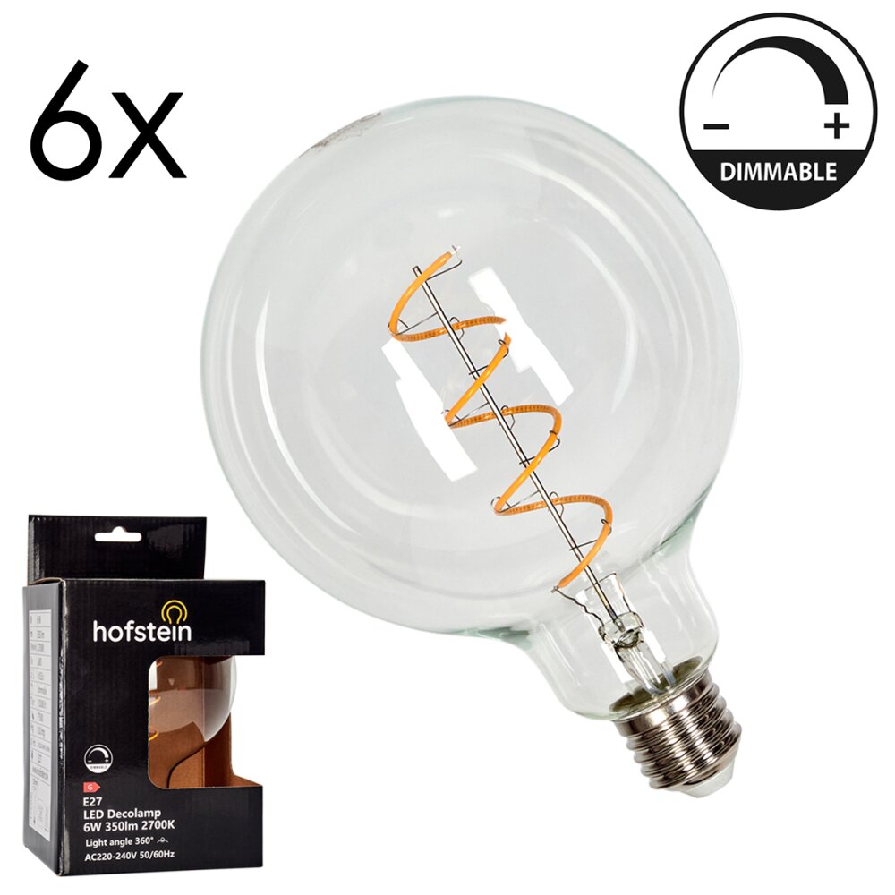 LED E27 6er Set 6 Watt 2700 Kelvin 350 Lumen main product photo