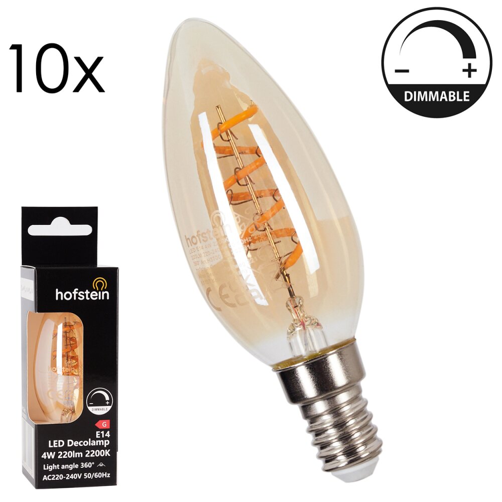 LED E14 10er Set 4 Watt 2200 Kelvin 220 Lumen main product photo