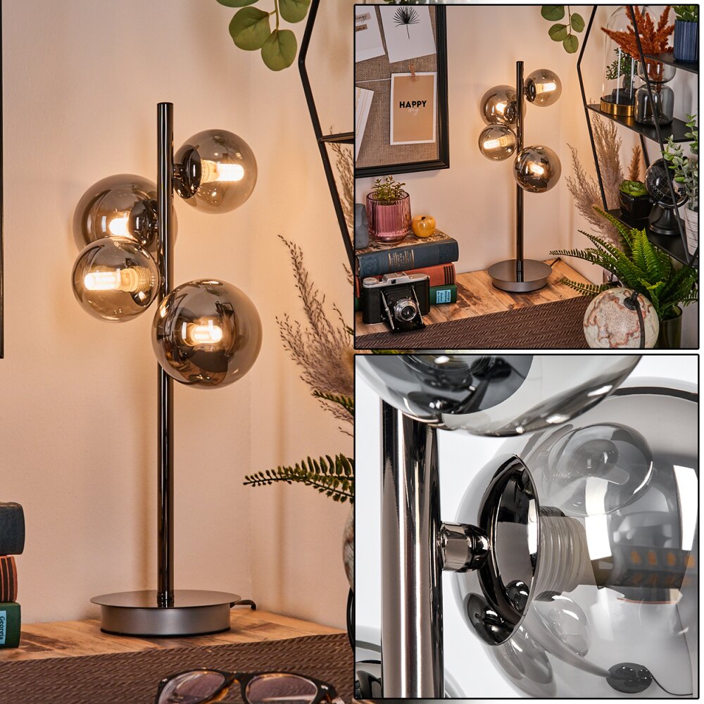 Kasem Tischleuchte Schwarz, 4-flammig main product photo
