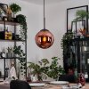 Gastor Hängeleuchte Glas 25 cm Kupferfarben, 1-flammig