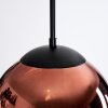 Gastor Hängeleuchte Glas 25 cm Klar, Kupferfarben, 1-flammig