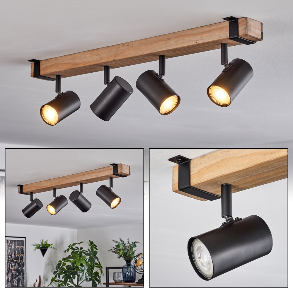 Storuma Deckenleuchte Naturfarben, Schwarz, 4-flammig main product photo