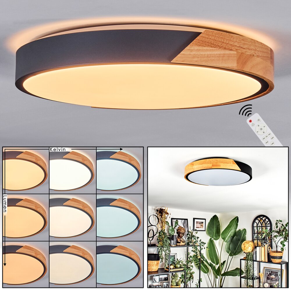 Cadaixo Deckenleuchte LED Weiß, 1-flammig, Fernbedienung main product photo