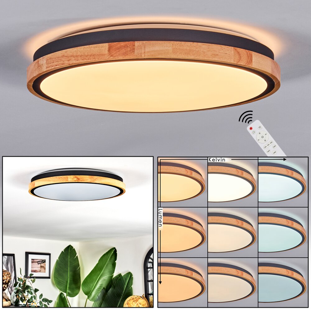 Coentral Deckenleuchte LED Weiß, 1-flammig, Fernbedienung main product photo