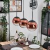 Gastor Hängeleuchte Glas 20 cm Klar, Kupferfarben, 3-flammig