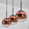 Gastor Hängeleuchte Glas 20 cm Klar, Kupferfarben, 3-flammig