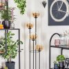 Gastor Stehleuchte Glas 15 cm Holz hell, Schwarz, 4-flammig