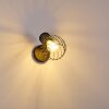 Bacau Wandleuchte Schwarz-Gold, 1-flammig