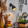 Pistrino Wandleuchte Chrom, Schwarz, 1-flammig