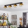 Koyoto Deckenleuchte Glas 15 cm Gold, Klar, 4-flammig