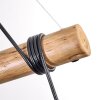 Ripoll Pendelleuchte Glas 15 cm Naturfarben, Schwarz, 5-flammig