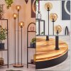 Gastor Stehleuchte Glas 15 cm Holz hell, Schwarz, 3-flammig