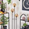 Gastor Stehleuchte Glas 15 cm Holz hell, Schwarz, 3-flammig