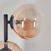 Chehalis Wandleuchte Glas 15 cm Bernsteinfarben, Klar, 3-flammig