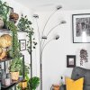 Nikkala Stehleuchte Chrom, Marmor, Weiß, 5-flammig