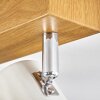 Gesteira Deckenleuchte Chrom, Holzoptik, 6-flammig