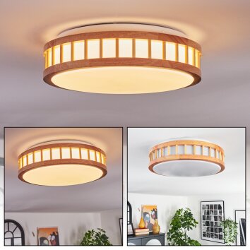 Amarelos Deckenleuchte LED Naturfarben, Weiß, 1-flammig