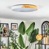 Cadaixo Deckenleuchte LED Naturfarben, Weiß, 1-flammig, Fernbedienung