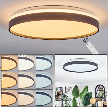 Sofo Deckenleuchte LED Schwarz, 1-flammig, Fernbedienung