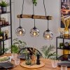Ripoll Pendelleuchte Glas 15 cm Naturfarben, Schwarz, 3-flammig