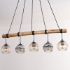 Ripoll Pendelleuchte Glas 15 cm Naturfarben, Schwarz, 5-flammig