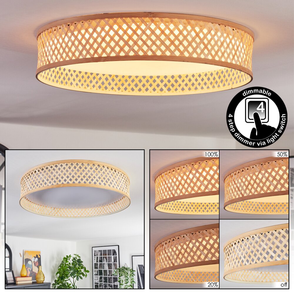 Barroco Deckenleuchte LED Naturfarben, Weiß, 1-flammig main product photo