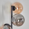 Chehalis Wandleuchte Glas 15 cm Bernsteinfarben, Rauchfarben, 3-flammig