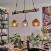 Ripoll Pendelleuchte Glas 15 cm Naturfarben, Schwarz, 3-flammig Ripoll Pendelleuchte Glas 15 cm Naturfarben, Schwarz, 3-flammig