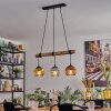 Ripoll Pendelleuchte Glas 15 cm Naturfarben, Schwarz, 3-flammig Ripoll Pendelleuchte Glas 15 cm Naturfarben, Schwarz, 3-flammig