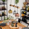 Ripoll Pendelleuchte Glas 15 cm Naturfarben, Schwarz, 3-flammig Ripoll Pendelleuchte Glas 15 cm Naturfarben, Schwarz, 3-flammig