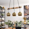 Koyoto Pendelleuchte Glas 15 cm Naturfarben, Schwarz, 3-flammig