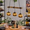 Koyoto Pendelleuchte Glas 15 cm Naturfarben, Schwarz, 3-flammig