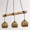 Koyoto Pendelleuchte Glas 15 cm Naturfarben, Schwarz, 3-flammig