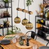Koyoto Pendelleuchte Glas 15 cm Naturfarben, Schwarz, 3-flammig