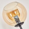 Koyoto Stehleuchte Glas 15 cm Schwarz, 3-flammig