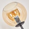 Koyoto Stehleuchte Glas 15 cm Schwarz, 3-flammig