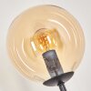 Gastor Stehleuchte Glas 15 cm Schwarz, 3-flammig