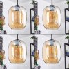 Apedo Hängeleuchte Glas 20 cm Bernsteinfarben, 3-flammig