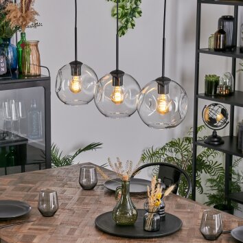Ripoll Hängeleuchte Glas 20 cm Klar, 3-flammig