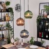 Koyoto Hängeleuchte Glas 25 cm Schwarz, 3-flammig