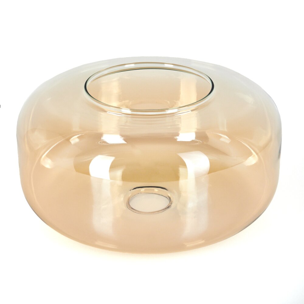 Lampenschirm aus Glas Boza Ersatzglas 28 cm Bernsteinfarben, Klar main product photo