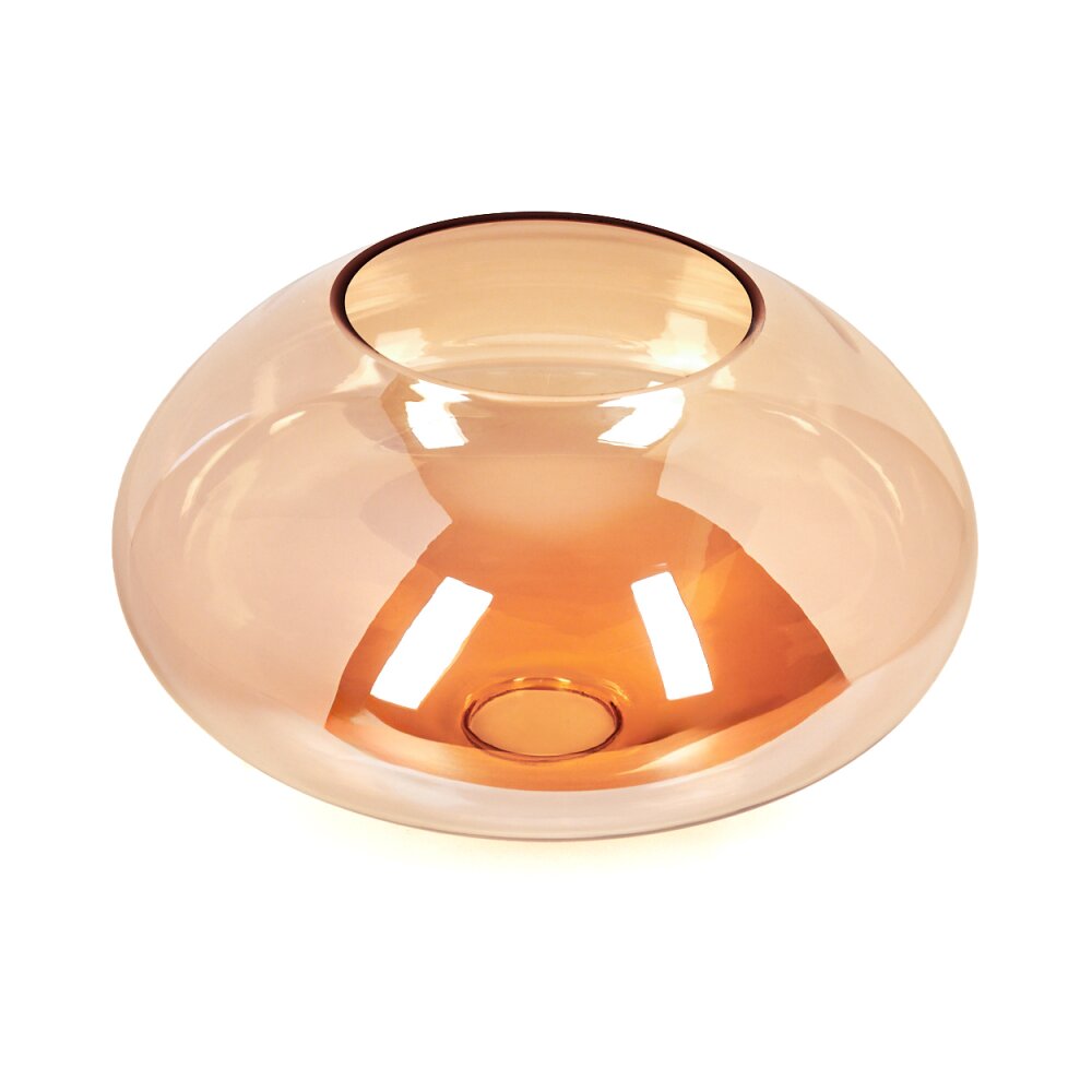 Glaslampenschirm Mertola Ersatzglas 25 cm Bernsteinfarben main product photo