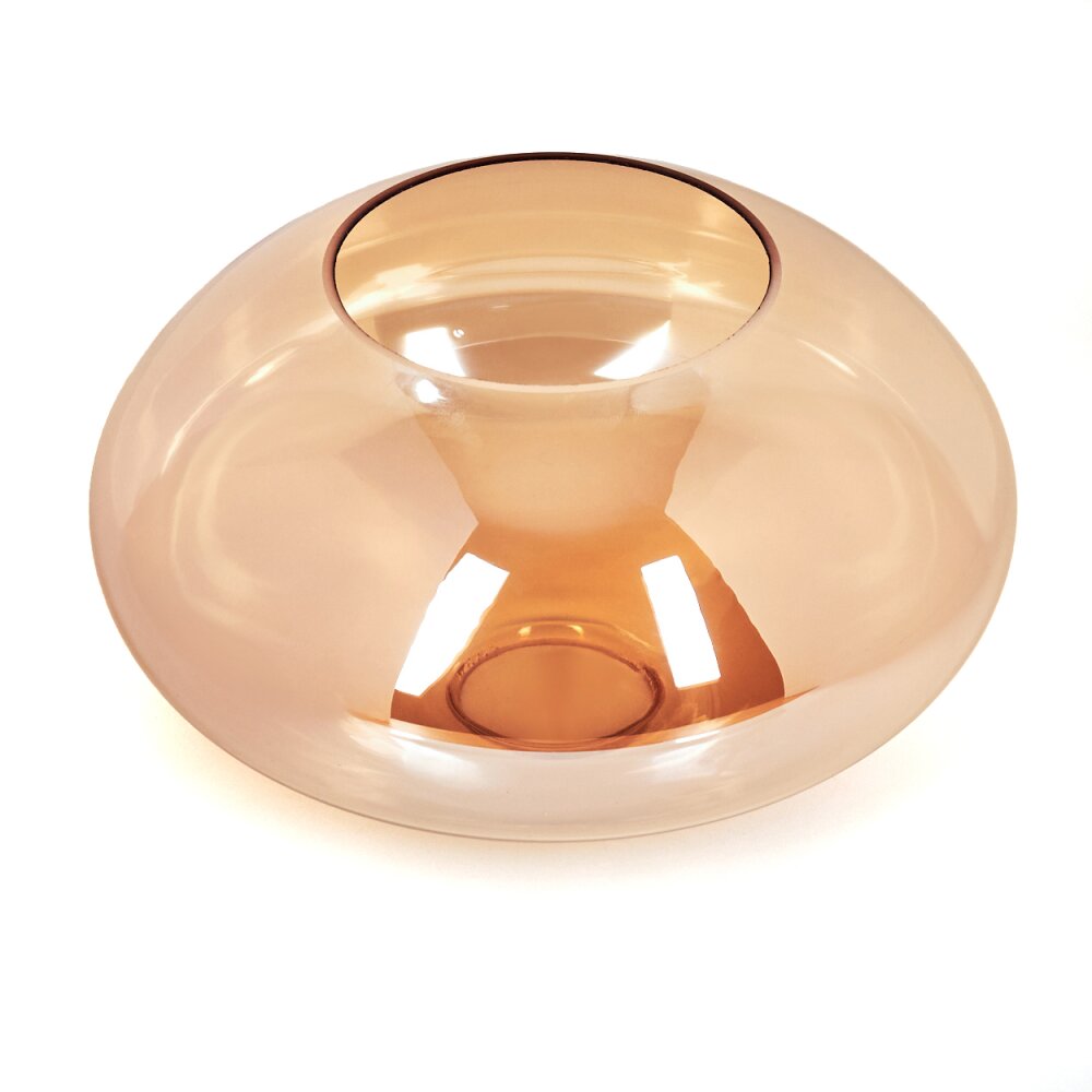 Glas-Lampenschirm Mertola Ersatzglas 20 cm Bernsteinfarben main product photo