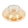 Lampenschirm aus Glas Mertola Ersatzglas 30 cm Bernsteinfarben, Klar